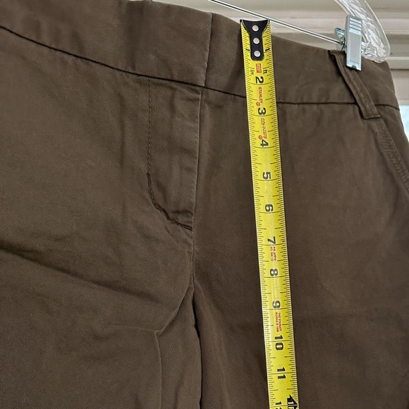 NWT J. Crew 9” City Fit Cotton Chino Shorts Olive Brown size 12 - Picture 11 of 15